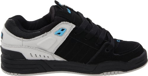 Image of Globe Mens Fusion Skate Shoes, Black /Grey Blue, 6 M US Big Kid
