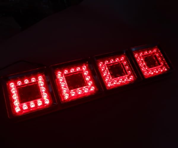 LED デコトラ　三連テール　トラック未使用　角目 4t大型用　24v スクエア LED デコトラ 三連テール トラック未使用 角目 4t大型用 24v スクエア