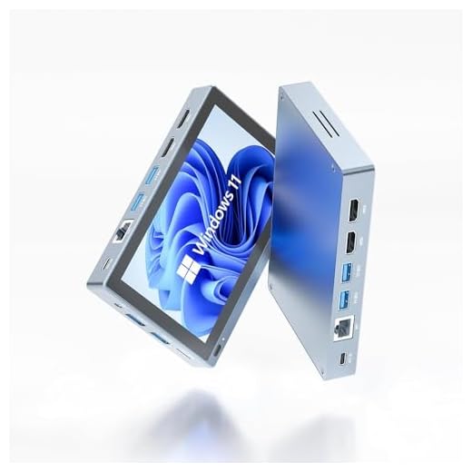 HEIGAOLAPC Mini PC Windows 11 Pro,Intel Celeron J4125（2.7G） 8GB DDR4 128GB eMMC Desktop Computer,Mini Computer 4K@60Hz | Unterstützt Triple Display | WiFi 6| BT 5.2| RJ45 LAN | HDMI×2 Business