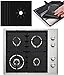 5 PACK PREMIUM Black Gas Stove Burner Covers - Stove Top Liner - Gas Range Protector - Stove Burner Covers - Double Thickness 0.2mm - Reusable & Dishwasher Safe. SET OF 5!