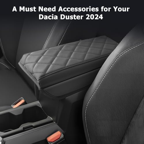 LUWU Kompatibel mit Dacia Duster 3 2024 2025 2026 (Modelle mit Armlehnen) Mittelkonsole Armlehnen Abdeckung Armlehnenbezüge Schutz Auto Mittelkonsole Armlehne Schutz Armlehnenbezüge Duster 3 Zubehör