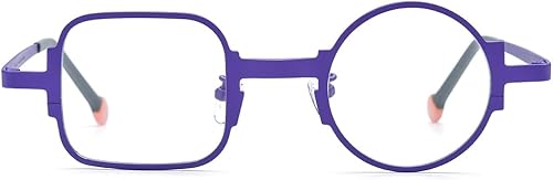 Vista 112 de FONEX Gafas de titanio coloridas Marco Hombres Izquierdo Redondo Derecho Cuadrado Gafas Ópticas Mujeres F85747