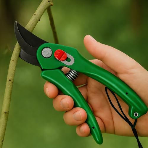 Image of Mozarto Heavy Duty Gardening Scissor /Plant Cutter For Garden /Branch Cutter For Plants /Flower Cutter /Pruners For Plants /Wood Branch Trimmer /Secateurs /Pruning Shears Blade (Green)