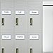MVISUAL C Channel Magentic Label Holders 2x5.5 Inches with Paper Inserts and Clear Plastic Protectors,Magnetic Data Card Holders File Cabinet Labels,Pack of 50