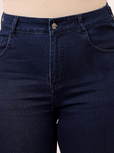 Image of Miss Chase A+ Women's Bootcut High Rise Regular Length Stretchable Denim Jeans