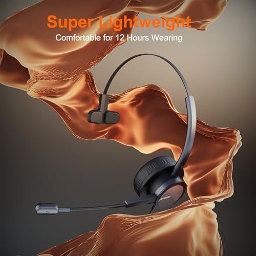 Image of emaiker corded USB Headset with Noise Cancelling Microphone PC Headphone with Mic Mute Volume Control Call Button for Office Call Center Skype Chat Teams Zoom Dragon Voice Recognition Speech Dictation