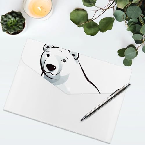 Porte-documents durable 6 compartiments classeur bureau Polar Bear CV - 5
