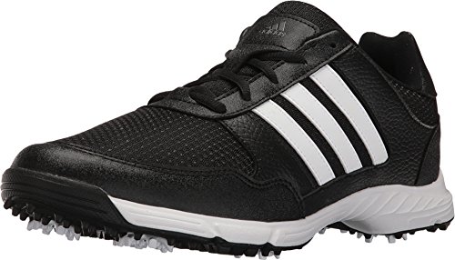 adidas Men's Tech Response Golf Shoe, Black, 10.5 W US