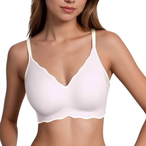 Happy Cherry Girls Seamless Padded Bra Wireless Bralette Underwear No Show Training Bras for Teen Girl 12-18 Years