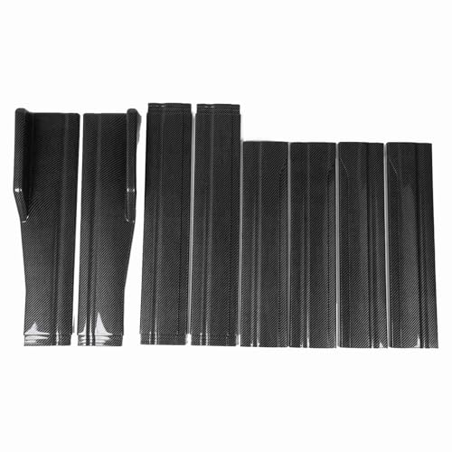 Faldón lateral del coche estilo de fibra de carbono universal de 200 cm con 8 piezas