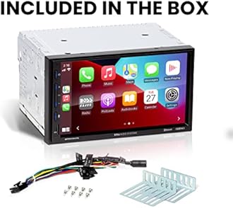 BOSS Audio Systems Elite BE920WCPA Car Stereo System – Wireless Apple CarPlay & Android Auto, 7 Inch Double Din Touchscreen, Bluetooth Head Unit, Radio Receiver, USB, No CD Player, Hook to Amplifier