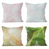 💞Design con cerniera invisibile: La cerniera nascosta assicura un aspetto perfetto e un facile inserimento del cuscino. Non dovrete più lottare con chiusure ingombranti, per un aspetto ordinato e raffinato.