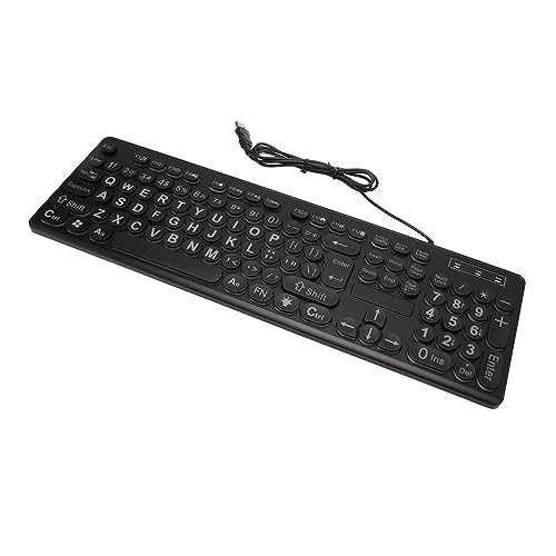 Clavier USB pour ordinateur malvoyant rétroéclairé luminosité réglable