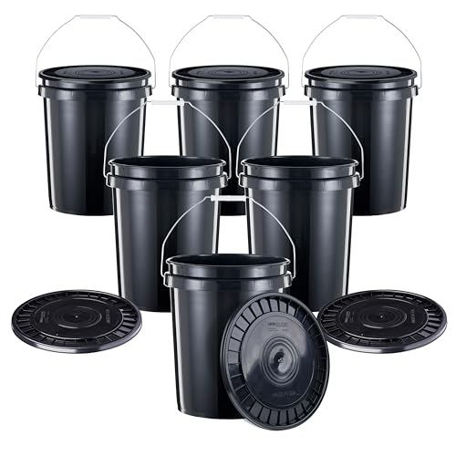 United Solutions 5-Gallon Heavy-Duty Buckets with...