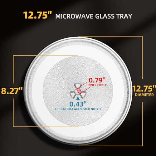 Image of J K b K - Microwave Oven Glass Turntable Plate COMPATIBLE with LG 32 litrs Microwave Oven - Size : 12.75″ Dia.