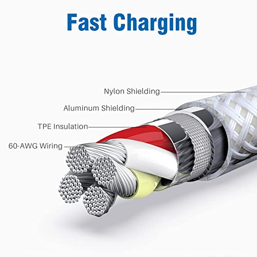 Iphone Charger 10 Ft Apple Certified Cord Lightning Charging Cable For Iphone 14/13/12/11 Pro/X/Xs Max/Xr/8 Plus/7/6S/Se/5C/5S Ipad Air/Mini Usb Charge 10 Foot #TOP5