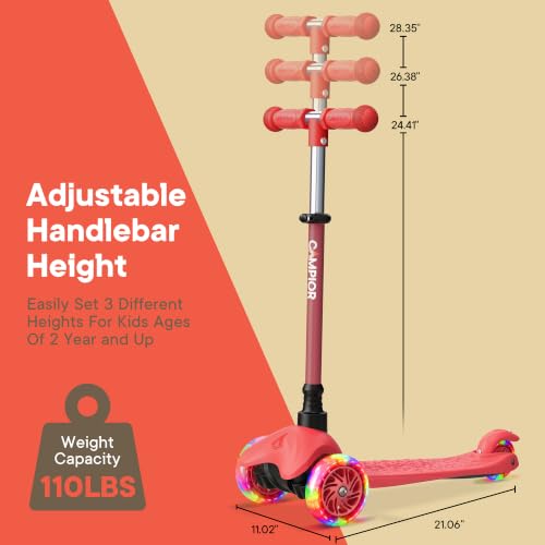 Campior Red Mini 3 Wheel Scooter