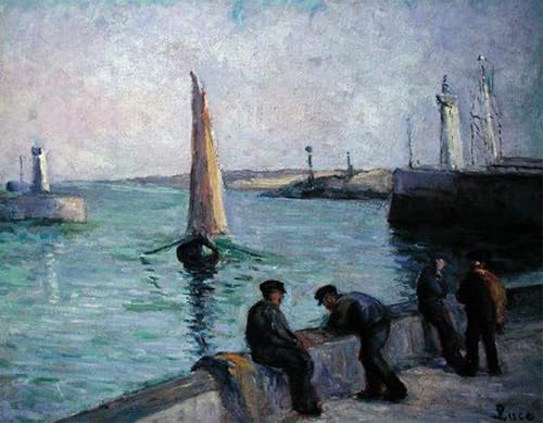 Tableau toile Maximilien Luce 60x90cm pour remplacer un cadre vide
