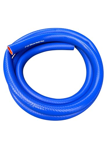 1' Silicone Heater Hose 10ft Roll – High-Temperature, Flexible, Durable, Multi-Purpose Automotive & Industrial Hose – Blue/Orange