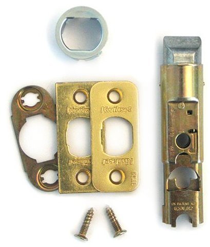 Kwikset 81825-001 Polished Brass Adjustable Entry Door Latch