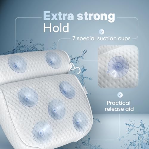 Oreiller de bain décontractant pour les muscles coussin de baignoire ergonomique relaxant - 8
