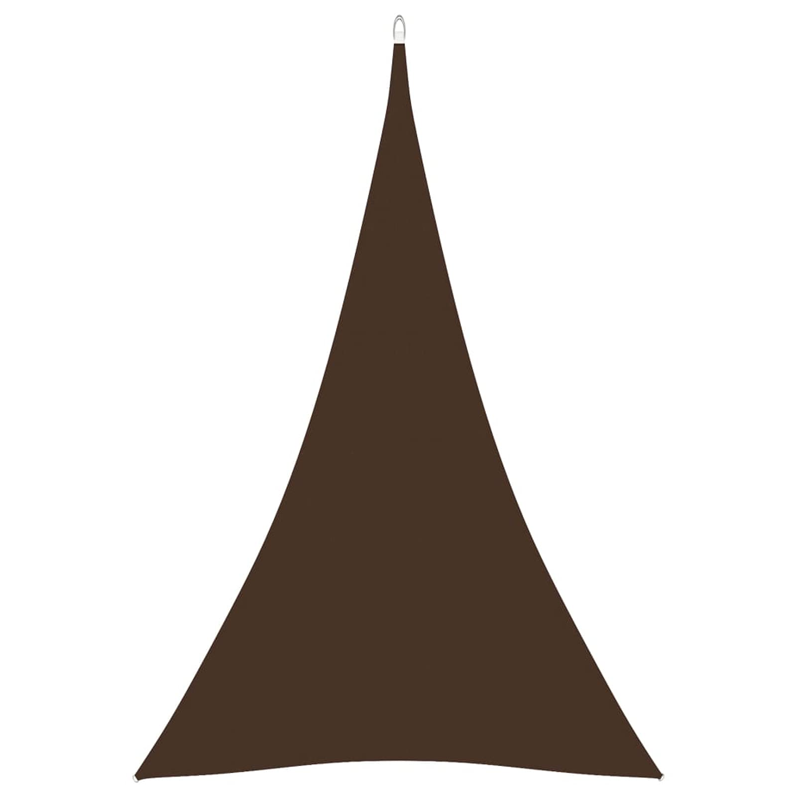 Parasole a Vela Oxford Triangolare 5x6x6 m Marrone,Tenda a Vela Impermeabile Rettangolare Vela Ombreggiante Parasole Protezione Raggi UV per Esterno Giardino terrazza