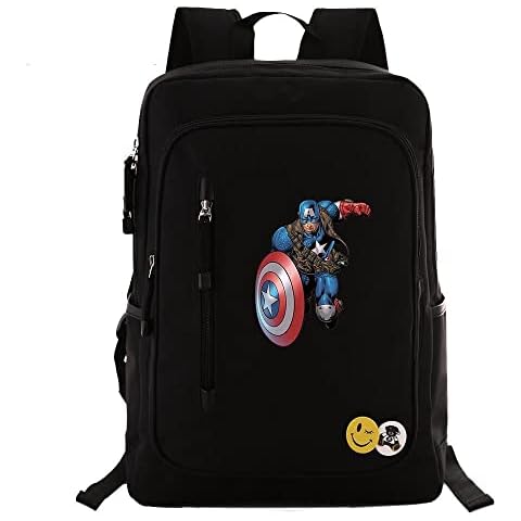Avengers Captain America teen student schoolbag zipper men's and women's backpack travel bag Cover
