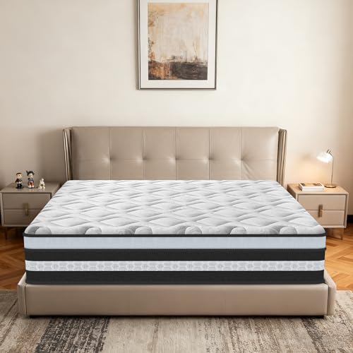 Matelas 160x200 - Ép 26 cm, Matelas Hybride en Mousse
