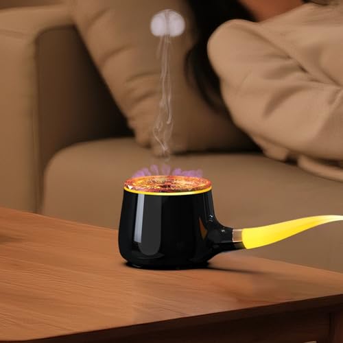 Difusor aromático eléctrico Haofy con anillos de humo y LED miniatura 7