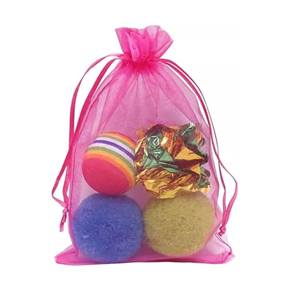 Swastikart - 17X23 Cms - Pack of 50 -Plain Drawstring Organza Storage Potli for Dry Fruits Packing, Chocolates, Candy and Coin Packing (Mixd Colors) - Image 4