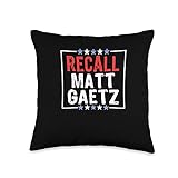 Recall Matt Gaetz | Anti Matt Gaetz Throw Pillow