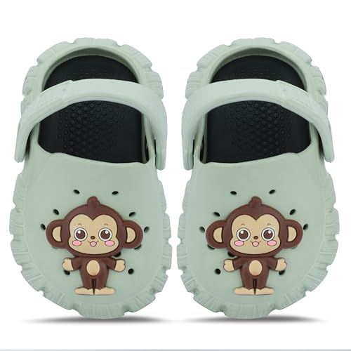 Image of GLJ Little Wonders Kids Clogs, Water Shoes for Girls and Boys, Penguin Design, Toddler Sizes