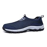  Zapatos Hombre de Agua Escarpines de Playa Descalzo de Malla Secado Rápido Sandalias Deporte Al Aire Libre Zapatillas Negro Gris Azul 39-49 Azul 44