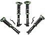ANGLEWIDE Adjustable Height Coilovers Struts Front And Rear Fit for 2000-2005 for Dodge Neon Coil Spring Over Shock (Set of 4) - Green