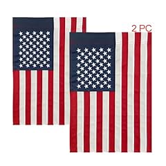 Embroidered American Garden Flag (12x18 inch) - 2 Pack