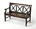 HomeRoots Poplar Solids, MDF, Cherry Veneer Dark Brown Bench