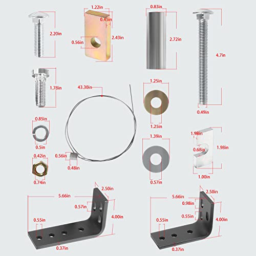 30035 Fifth Wheel Rv Hardware/Brackets Installation Trailer Hitch Kit, Compatible With 14K, 15K, 16K, 20K, 22K Hitches, Fits Curt, Draw-Tite, Hidden Hitch 58058 (10-Bolt Design) #TOP5