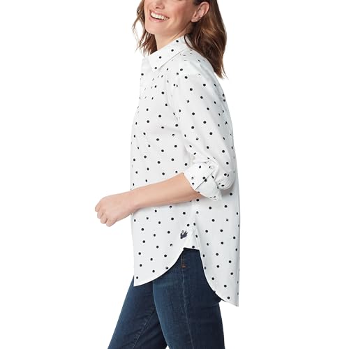 Image of Gloria Vanderbilt Women's Amanda Oversized Button Down Shirt with Roll-tab Sleeves