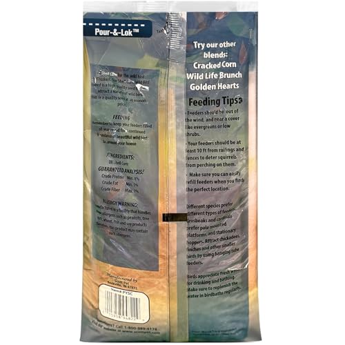Scott Pet Wild Bird Seed, Shelled Corn, 11 lbs Bag, Feed, Great Source of Protein and Fiber, Food for Outside Wild Birds