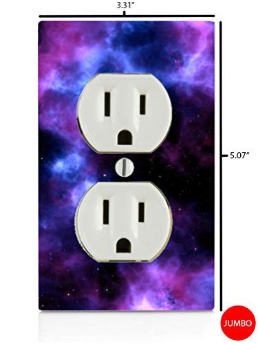 Galaxy Nebula Universe Space Jumbo Electrical Outlet Plate, 1 gang, 3.31x5.06