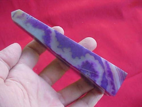 Gemqz C4504 Purple Agate Banded Obelysk Large !!!