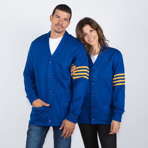 Image of Stewart & Strauss Cardigan Varsity Letter Sweater | American style button front letter sweater knit since 1977, heavyweight and ready for chenille letters and patches