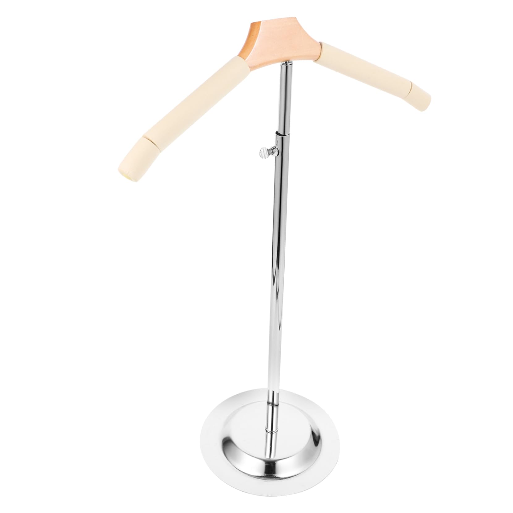 Porte-manteau réglable acier inoxydable hauteur ajustable 46-79cm