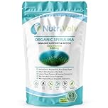 Nutrivolv Organic Spirulina 500mg Capsules | Natural Protein Source | Dietary Supplement | Immune Health | Natural Detoxifier | Antioxidant | Metabolism | Vegan | 60 Capsules