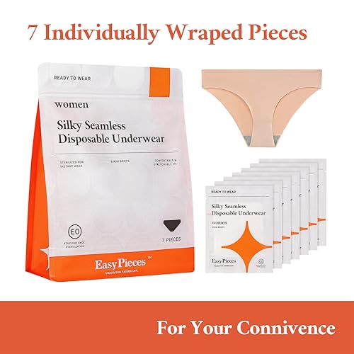 EasyPieces Women Disposable Underwear Silky Seamless No-Show Fit or Travel, Gym, Hypoallergenic and Convenient2