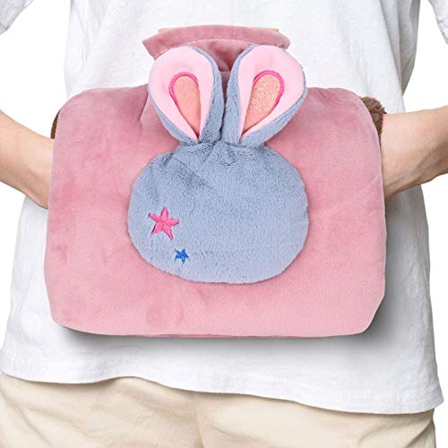 Exporee Bolsa Agua Caliente, TPU Botella De Agua, Iindo Diseño de Animal y Abrigo Suave Cover