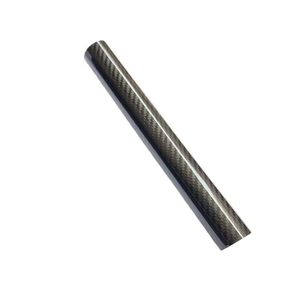 Perfil de fibra de carbono Tubos de fibra carbono brillante 3K 2 piezas con patrón sarga, longitud 1000 mm, tubo alta resistencia(24x22MM)