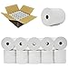 Nayelish (50 GSM) 3 1/8 x 273 thermal paper roll 50 pack - extra long 50 rolls Premium Quality Thermal Paper Rolls - Star Micronics TSP 100 300 500 600 700 CT-S300 Bpa Free