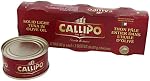 Callipo Canned Solid Light Tuna in Olive Oil, 3 Cans x 80g (240 Grams)