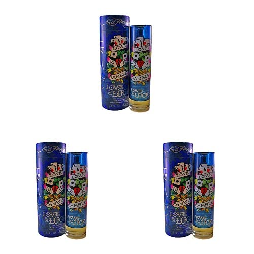 Ed Hardy Love & Luck For Men 3.4 Oz 100 Ml Edt Spray (Pack Of 3) #TOP9
